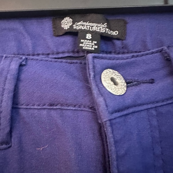 Signature Studio Women's Deep Blue Skinny Jeans - Picture 2 of 4